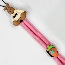 PHONECODI 토당 휴대폰 스트랩 핸드폰줄 폰스트랩 태그홀더, 핑크