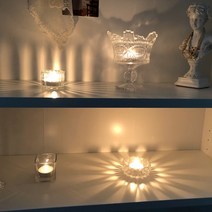 빈티지 티라이트 미니 촛대 카페 캔들 홀더, 스퀘어