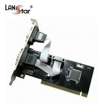 LANstar 시리얼(RS232) 2포트 PCI 카드/LS-PCI-902SEB/9핀 시리얼 카드/LP브라켓 포함/컴퓨터 PCI단자에 연결하여 시리얼포트 생성/32Bit PCI Bu