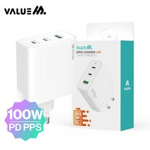 밸류엠 100W 3포트 PPS Gan충전기(케이블 미포함), 단품, 선택= 본상품선택