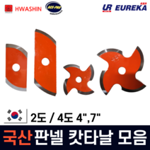 화신 국산 판넬날 커터 캇타 컷터 절단날 그라인더용 원형톱용 2도날 4도날 4인치 7인치, 4. 4도날 7인치-원형톱용
