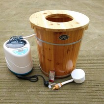 가정용 편백나무 히노끼 건식 스팀 임산부 좌욕기 좌훈기 추천, A.높이40CM+둥근뚜껑+훈증기개