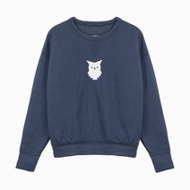 (당일) 23SS 메종 마르지엘라 스티치 애니멀 로고 블루 여성 맨투맨 S31GU0028 S23396 470