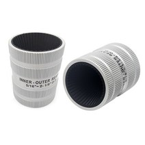 2 PCS 파이프 디버링 리머 전문 내부 외부 튜브 디버링 도구 튜브 5-35mm 및 8-54mm, 하나, 은