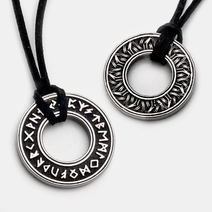 남자목걸이 양면 레터링 링팬던트 남성 목걸이 스타일리쉬 패션목걸이 인싸 남자 기념일 선물