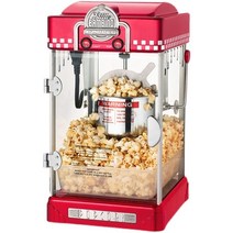 팝콘 기계 상업용 자동 전기 가정용 미니 구형 옥수수, 02 빨간, 01 미국