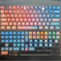 키보드키캡 커스텀 기계식 포인트 예쁜 사무실 키보드용 GMK 공간 픽셀 키캡 체리 프로파일 DYESUB 맞춤형 129 키, 없음, 없음, 1.Space pixel