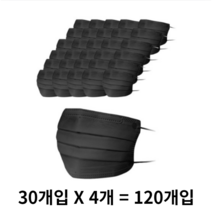 코지황사방역마스크 대형 KF94 블랙, 30개입, 40개