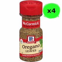 맥코믹 오레가노 잎 21g 4팩 McCormick Oregano Leaves (미국배송), 1개, 200ml