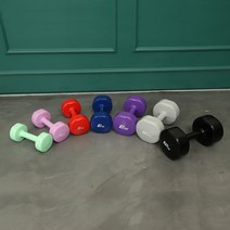 프로모릭스 컬러 코팅 육각 아령, 5kg, 1개