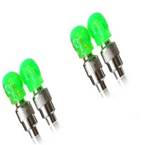 LED 자동차 네온 휠 라이트 방수 Led 조명 자전거 노즐 타이어 밸브 캡 사이클링 플래시 램프, [14] green-B-4pcs