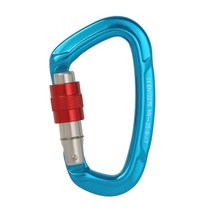 shangren 등반 카라비너 ​​CE 인증 25KN(5620lbs) 암벽/빙벽 등반 라펠링 구조 스윙용 고강도 대형 잠금 카라비너 ​​클립, 7075 항공 알루미늄, 블루