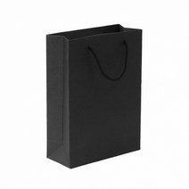 무지 세로형 쇼핑백 10P세트 20X28CM 블랙 선물포장 답례품가방 예쁜선물포장 종이백
