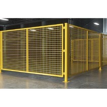 메쉬휀스 주차장 담장 철망 철조망 펜스 간편설치 안전망 대문, 높이2.0mx너비6m접이식문