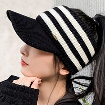 데이즈원 여성 챙모자 가을 겨울 니트 썬캡 여자 골프모자
