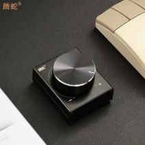 모니터 스피커 음량감쇄기 음량 조절 볼륨 컨트롤 USB 고음질 음소거 오디오 조정 스위치, 검은 색