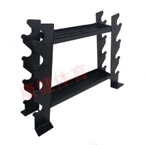 아령 거치대 덤벨 바벨 정리대 2단 헬스용품 보관 체육관 헬스장 가정용, 블랙(플레이트)