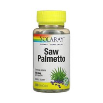 Solaray 솔라레이 쏘팔메토 홀 베리 세레노아레펜스555 mg 100 베지 캡슐