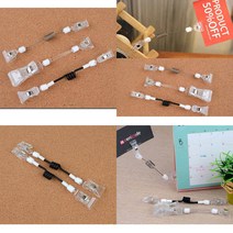 쇼클립 메모꽂이 메모지꽂이 집게형 긴목 2P, 투명봉