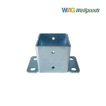 웰굿즈 사각파이프 조인트40 ㅗ형(바닥고정 베이스), 단품