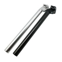 일반 레일형 안장봉 / 자전거안장봉 레일형봉 350x 27.2 알루미늄, 블랙 27.2mm