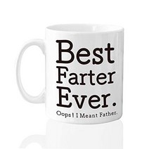 Warehouse No.9 Best Dad Ever Funny Humorous Coffee Mug Novelty Coffee Tea Ceramic Mug Cup for Dad M, 1