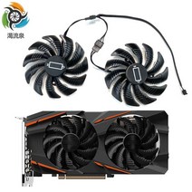 기가바이트 GTX 1050 1060 1070 960 RX 470 480 570 580 그래픽 카드 쿨러 팬 T129215SU PLD09210S12HH 4 핀 냉각 88mm, 02 2피스