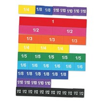 분수개념 레인보우 자석 타일 수학학습교구 51p 6세이상 G22054