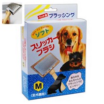 YOLOMAM 슬리커 브러쉬 일본 M 웰시코기빗 강아지털빗