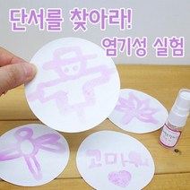5인 염기성 반응 투명글씨 찾기 실험키트 초등학생 원리 산염기 모듈 과학실 체험 반응실험 수업초등