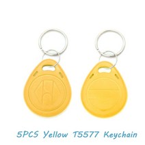 RFID NFC 복사기 5pcs t5577 다시 쓰기 가능한 스마트 키 체인 rfid 복제 배지 125khz em4305 복사기 칩 태그 프로그래머 복사기 토큰, 1-그림이 보여주듯이
