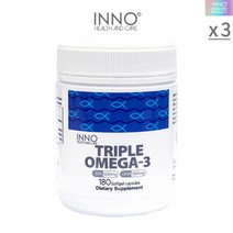 이노헬스 트리플 오메가3 1200mg x 180베지캡슐 3박스 뉴질랜드 피쉬오일 직구, 1개, 기본