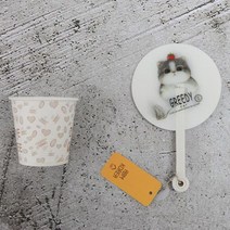 NVV5222147단 야옹이 접이식 캐릭터부채 손부채 캐릭터, 1