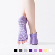 논슬립 요가양말 필라테스 무발가락 221040, 연보라