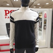 이랜드 [파사디골프]2도 배색 방풍안감 니트 Q21WKP261M_청주점, 다크그레이/105_2