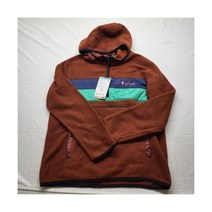 뉴 코토팍시 테카 플리스 자켓 남성 라지 1/2 지퍼 풀오버 브라운 후드 폴리에스터 친구선물