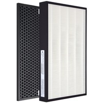공기 청정기 Hepa Actived Carbon Filter for Panasonic f-vxd50r F-PXh50c F-PXC50C F-VXD50C 공기 청정기 부품 필터 교체, 연노랑, 01 1 set