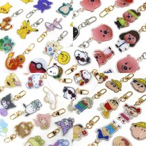 (엘리펀/키링)아동 아크릴 열쇠고리 귀여운 캐릭터 키링 96종, (산리오)아이스-쿠로미