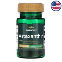 스완슨 맥시멈 스트렝스 아스타잔틴 12mg 소프트젤 30정, 소프트젤30정, 30개