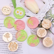 꽃내음 플라워 인장 실링왁스 프리미엄 3D 스탬프 씰링, 14.나팔꽃 (SW-805)