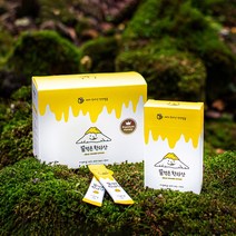 [꿀먹은 한라산] 천연 벌꿀 스틱 선물세트, 천연스틱 50개입(쇼핑백 포함)