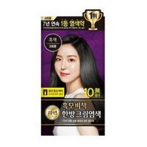 리엔 흑모비책 한방 크림염색제, 00. 흑색, 5개
