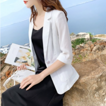 레이디 매직(lady magic) (국내당일배송) 여성용 린넨자켓 오피스룩 정장 자켓