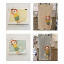 [에뜨와SH] (07O084904P) 슬린모달거즈담요프리카딸랑이세트 출산 신생 백일 돌선물, 없음