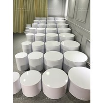 원형 발판 웨딩샵 피팅룸 라운드 스드메 촬영 둥근 플랫폼 매장 스튜디오, 지름 30cm  높이 30cm