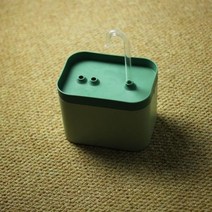 고양이 물 분수 자동 필터 USB 전기 음소거 고양이 술꾼 그릇 고양이를 위한 재순환 여과 음주기 애완 동물 물 디스펜서 15l, Drak green+EU Plug