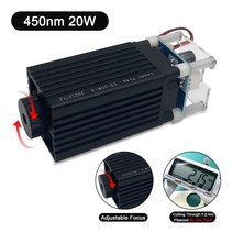 20W 레이저 모듈 450nm 블루 레이저 헤드 DIY 조각 목재 도구, 450nm 20W_CHINA