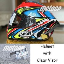 gsxr125 오토바이 헬멧 전체 얼굴 헬멧 X-Spirit III X14 레드 카토 DAIJIRO TC-1 X-14 스포츠 자전거 레이싱 헬멧 오토바이 헬멧, L, Clear