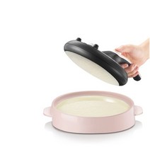 Jiqi 자동 크레이프 메이커 붙지 않는 피자 팬케이크 기계 가정용 요리 주방 응용 프로그램 스프링 롤 전기 베이킹 팬 정미기 도정기, 협력사, 세라믹