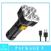 집어등 작업등 미니 수중 Baldr 4-5 코어 휴대용 led 손전등 usb 충전식 개, 스타일 6